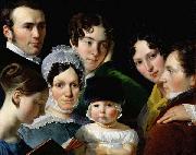unknow artist The Dubufe Family in 1820. Sweden oil painting artist